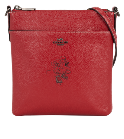 Coach X Disney Messenger Bag, &pound;70, Accessories, Red, Leather, Front view